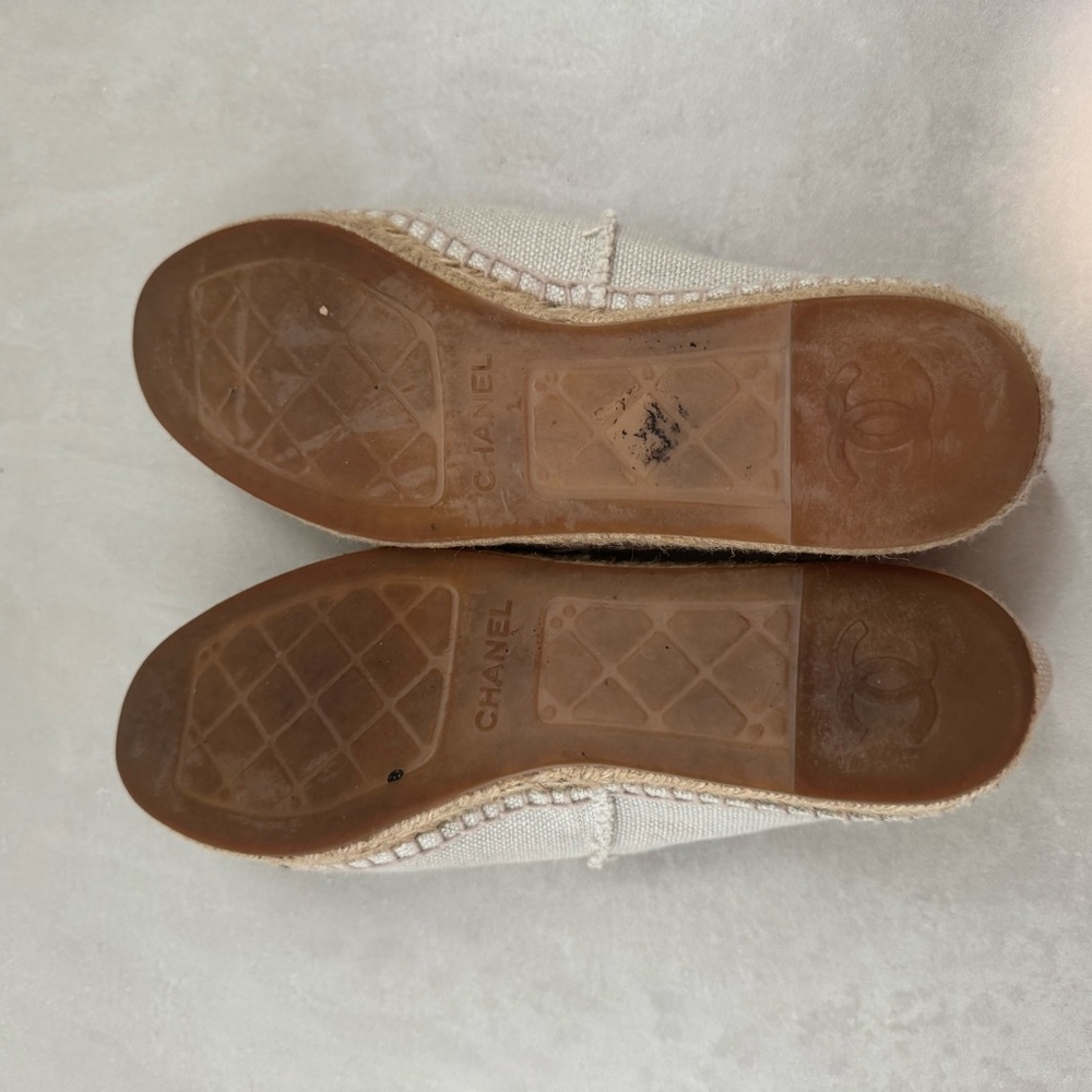 CHANEL Canvas Espadrilles, Lambskin insoles - Picture 9 of 14